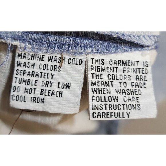 Tommy Bahama Hawaiian Floral Palm Tree Blue Button Shirt Silk Luau Camp Size XL - Picture 11 of 12